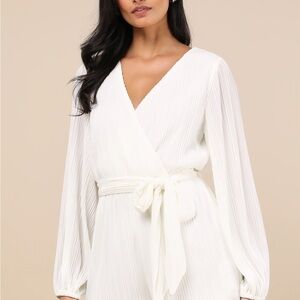 Elegant White Wrap Jumpsuit